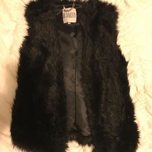 Faux fur vest